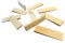 Tolux Cale en bois, Cale en bois dur, Cale de montage, Cale de nivellement, Butée de porte en bois, Outil pratique pour la construction et divers projets de bricolage, taille 65x20x6 mm, 10 pcs