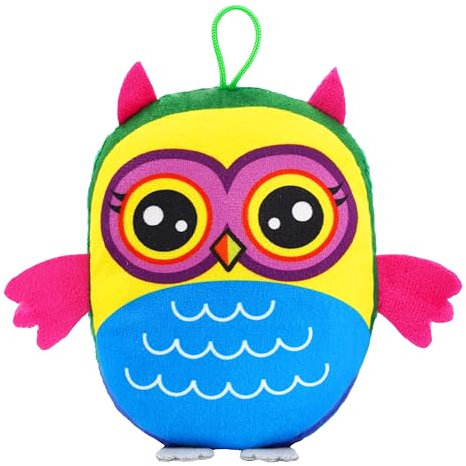 Landahl & Baumann Kuscheltier Eule 16 cm, Plüschtier Kinder, Jungen & Mädchen, Stofftier mit Schlaufe, Sorgenfresser, Babyspielzeug, Kinderspielzeug, Geschenk Neugeborene & Geburt