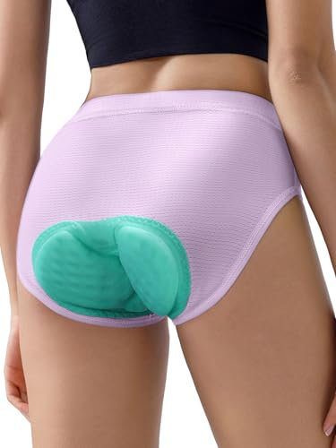 ARESFUEL Short de Cyclisme rembourré Short de Cyclisme pour Femmes Slip Triangulaire Respirant avec Rembourrage 5004 Rosa L