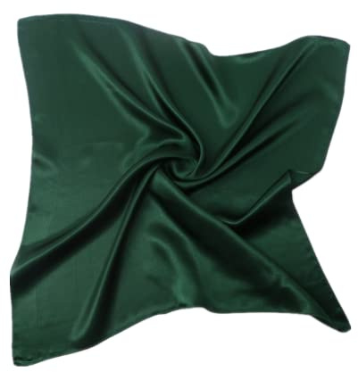 Cebilevin CEBILVIN Einfarbiger Seidenschal 53x53cm 100% Seidenschal in reiner Uni-Farbe