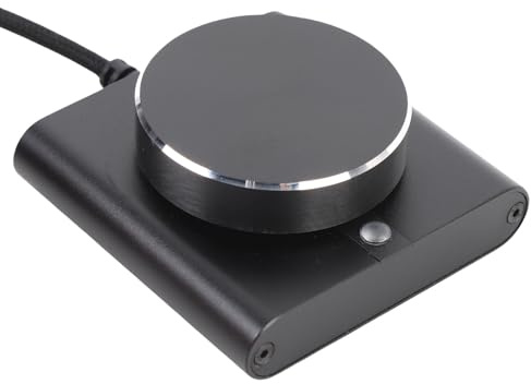USB -Lautstärkeregler mit 1 Schlüsselstummel, Externe Medienanpassung Controller, Multimedia Volume Fernbedienungs -Einstellungsstecker & Play, für Android, Tablets, Laptop