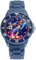 Alienwork Fußball Jungs Lernuhr Kinderuhr Jungen Uhrzeit Lernen Marineblau Silikon-Armband Mehrfarbig Kinder-Uhr Wasserdicht 5 ATM Zeit Lernen