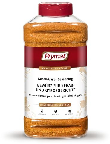 Prymat Gewürzmischung für Gyros, Fleisch und Gemüsegerichte, 900 g | Gewürz für griechische Fleisch-, Fisch- und Gemüsegerichte – Profi-Qualität für zu Hause