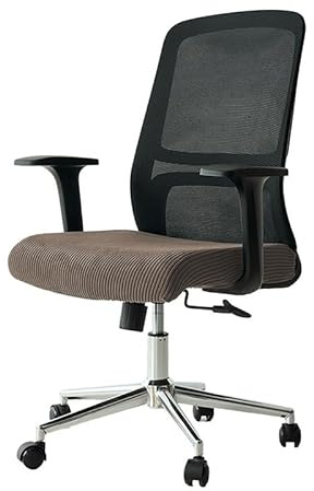 Coprisedia Ufficio,Fodera Sedia Ufficio 1PC Thicken Striped Office Chair Cover Stretch Computer Covers Lift Rotating Gaming chair Protector Study Room Home(A2 Seat cover)