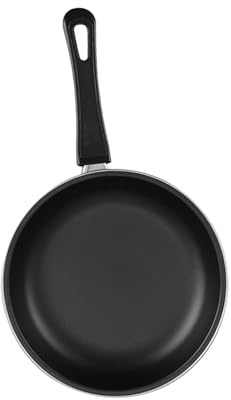 YIXANNX Poêle en fonte, poêle à griller, option de cuisson fiable pour œufs, poisson et steaks. Poignée ergonomique et facile à nettoyer. Fonction crêpes. Poignée résistante la chaleur, Noir, 25 cm