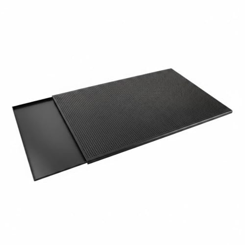 TAIZhiChen Teglia Anti-Espansione Perforata Uso Professionale Vassoio in Alluminio Anodizzato Resistente Fino a Duecentocinquanta °C Piastra da Forno Microforata, 60x40cm, Film Rigido