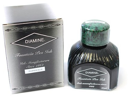 Diamine 80ml Florida Blue fountain pen ink bottle