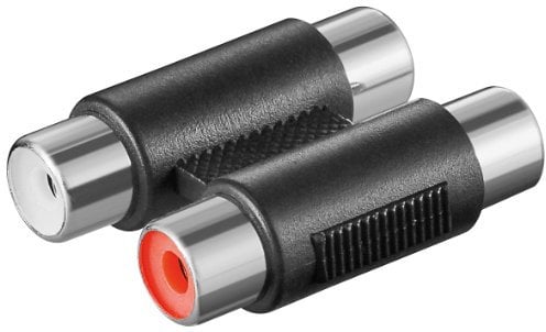 Lot de 2 adaptateurs 2 x RCA femelle vers 2 x RCA femelles