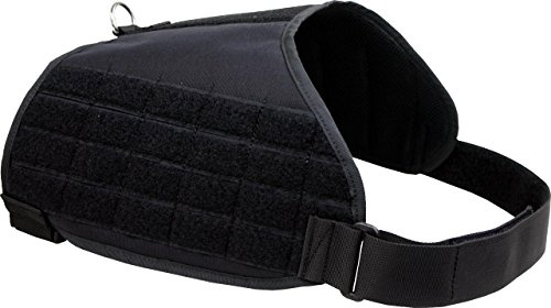 Hundegeschirr Kenndecke Drudge mit Molle System gepolsstert robust - Schwarz, L-XL
