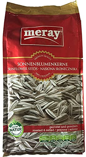 SONNENBLUMENKERNE DAKOTA geröstet & gesalzen mit Schale von Meray, 5x250g