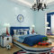 CCFENG Fluoreszierende Tapete Leuchtende Tapete Sterne Mond Warm Junge Und Mädchen Schlafzimmer Sternenhimmel Dach Kinderzimmer Tapete Vliestapete,LightBlue
