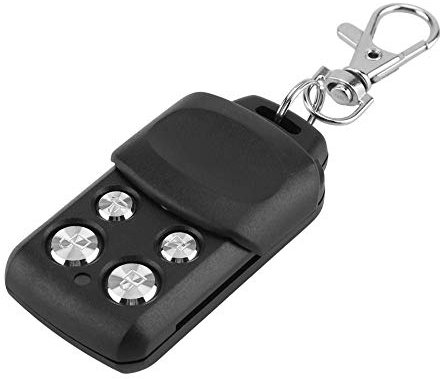 Fdit 433MHz Garage Porte Copie Ventilateur De Plafond Télécommande Universelle De Sécurité Duo Duplicateur 4-Bouton Noir Porte Alarmes D'alarme