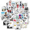 ALTcompluser 50 STK Anime Gintama Stickers Wasserdicht Vinyl Aufkleber für Laptop, MacBook, Gepäck, Skateboard