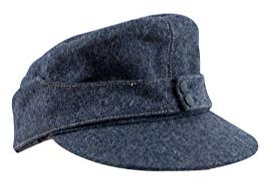 militaryharbor WW2 Deutsche Luftwaffe EM M43 Feldmütze Blau Grau, blau / grau, 56-57