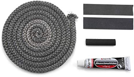 Türdichtung Set für Hark Kodiak Kaminöfen - Kordeldichtung - Passgenaues Kaminofen Ersatzteil