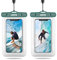 JOTO 2 Stück 6.9 Schwimmende Wasserdicht Handytasche Wassertasche Unterwasser Handyhülle für iPhone 14 13 12 11 Pro Max/Galaxy S22 S21 A13 A53 und Weiteren Smartphones -Grün