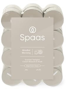 Spaas Scented Tealights flatpack x24 4,5h - Mindful Morning