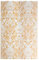 vidaXL Outdoor Teppich Zweischichtiger Jacquard Terrassenteppich Außenteppich Küchenteppich Indoor Terrasse Balkon Flur Küche Bad Orange Weiß 190x290cm PP