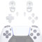 eXtremeRate Tasti Ricambio per ps5 Joystick BDM-030/040/050,D-Pad Trigger R1 L1 Grilletti R2 L2 Pulsante Share Option per ps5 Controller-Trasparente