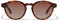 PILGRIM, KYRIE klassische runde Sonnenbrille Schildpatt braun, Polarisierte Damen Sonnenbrille mit UV400 Schutz