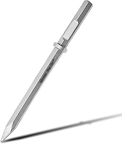 Monkey King Bar- Long 20 Hex Chisel Bits Bull Point Chisel Bit-Round Hex Hammer & Spline Hammer Steel