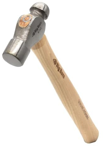 Big Horn 15128 8 Oz Ball Pein Hammer with Hickory Handle