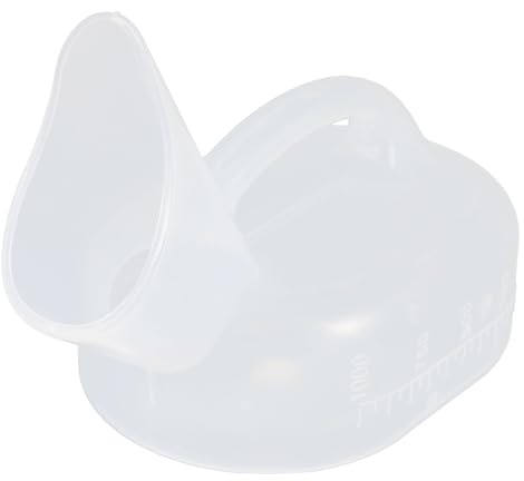 Healvian Female Urine Bottle 1000Ml Portable Pee Pot for Travel and Use Lightweight Urinal Bottle for Women Bathroom Aid for Home and Hospital
