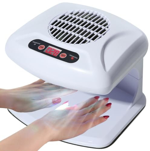 Dioche Air Nail Dryer für Beide Hände und Füße 300 W Air Nail Fan Föhn für Normalen Nagellack mit Heißem und Kühlem, Automatischem Gebrauch