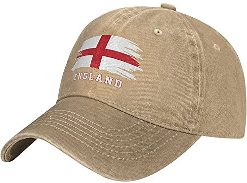 452 Damen Herren Baseballkappe England-Flagge Basecap Atmungsaktiv Distressed Basecap Verstellbar Baseball Cap Für Angeln Draussen Wander