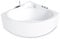 Aquade Acryl Eckbadewanne 140x140 Modell: Essen - Weiß Badewanne Komplettset 140x140 - Badewannen Mit Wannenträger + Schürze + Wannenrandarmatur