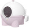PawHut Large Cat Litter Box, Hooded Cat Litter Tray with Lid, Scoop, Top Handle, Front Entrance, 53 x 51 x 48cm - Pink