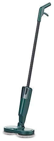 Irishom Fregona Eléctrica, Aspirador Escoba Inalámbrica, Doble Motor de Bajo Ruido con 150ml Tanque de Agua, Carga USB, Fregonas Eléctricas Portátiles, Regalo de Mujeres, Regalo Mamá, Verde