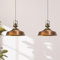 bamyum Asletl Pendelleuchte Esstisch Kupferfarbe 2 Flammig Metall Ø41 cm, Hängelampe Esstisch Wohnzimmer, Hängelampe Industrial Vintage, Küchenlampe Vintage, Pendelleuchte Kupferfarbe, Esstischlampe