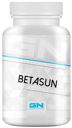 BetaSUN Bräunungskapseln – 40 mg Beta-Carotin für Haut & natürliche Ausstrahlung – Mit Lutein, Vitamin E & Pflanzenextrakten – Vegan, 30 Kapseln, Made in Germany – GN Laboratories