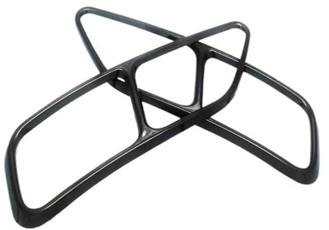 Für A-udi A4 B9 A5 2020 2021 Auto Auspuff Endrohre Dekoration Rahmen Edelstahl Schwanz Throat Rohr Geändert Abdeckung Trim Auspuffblenden (Color : Schwarz)