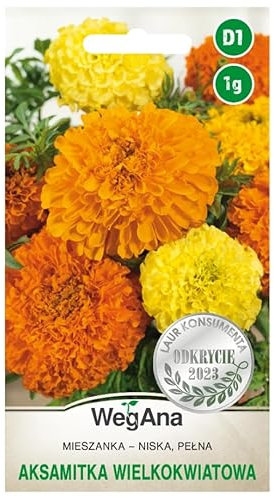 WegAna Mezcla de caléndula de flores grandes semillas 1g - Anual 35 cm Poco exigente Plantas bajas - plantas de jardín plantas de balcón flores de pasto para abejas semillas
