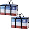 TAILI Extra Große Umzugstasche, 2 PCS Aufbewahrungstaschen mit Reißverschluss, Robuste Tragetaschen zur Aufbewahrung, Transparente Tasche für Platzsparende Umzugslagerung, Alternative zu Umzugskartons