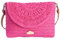 Don Algodon Damen Leira Umhängetasche, Strandtasche, Sommertasche, Basttasche, Fuchsia