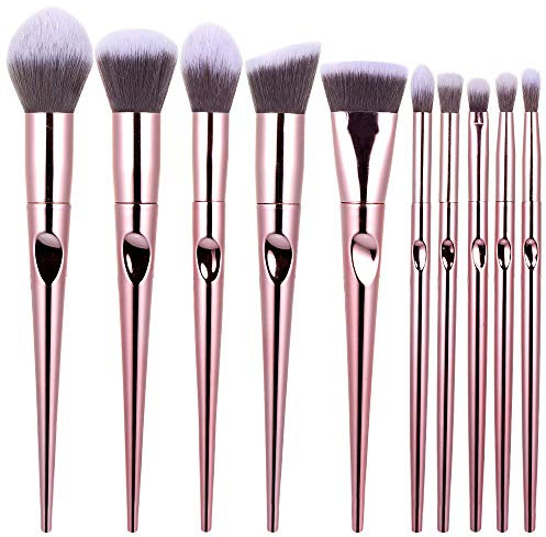 10 make-up-Pinsel-set konische finger-print-Griff Pinsel eye Pinsel make-up