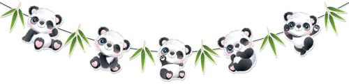 Alles Gute Zum Geburtstag Banner,Panda Thema Geburtstag Party Deko Panda-Dekorationsset für Geburtstagsparty,Panda Party Dekorationen,Panda Kinder Geburtstag Dekoration,Panda Themen Babyparty (02)