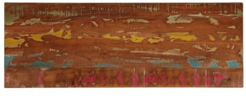 vidaXL Tischplatte, Holzplatte Rechteckig, Massivholzplatte für Tisch Esstisch Couchtisch, Ersatztischplatte, 140x60x2,5cm Altholz Massiv