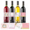 PH PandaHall Etiquetas adhesivas para botellas de vino de boda, 40 unidades, 4 estilos de 4 x 3.3 pulgadas, etiqueta adhesiva de vino rosa dorado, para vino, boda, compromiso, aniversario, cóctel,