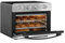 Ometa Mirrored 25L Air Fryer Oven with 7 Cooking Functions & Accessories, Rotisserie, Bake, Dehydrate, Defrost, Pizza, Countertop Convection Mini Oven with 360° Hot Air Circulation