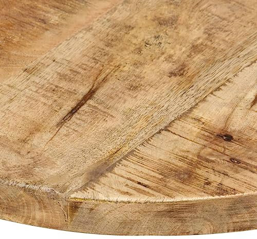 Generisch Tischplatte Massivholz Mango Rund 25-27 mm 40 cm,jiangboyue-286004