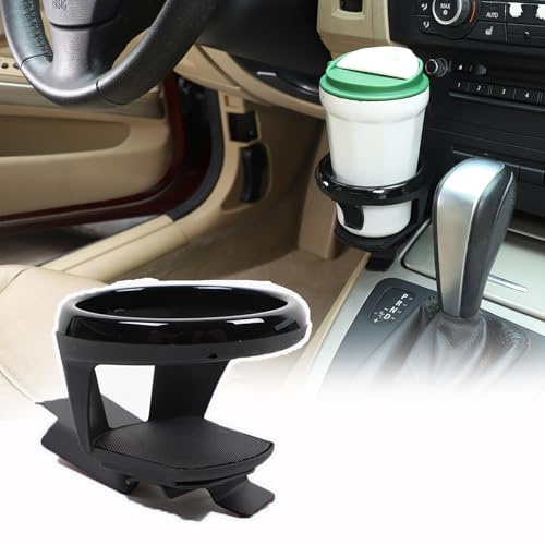 Getränkehalter für die Mittelkonsole, kompatibel mit BMW 3er-Serie 2005–2012, E90, E91, E92, E93, 325i, 320i, 318i, Beifahrer-Vordersitz-Mittelkonsole, Kaffee-Getränkehalter, Erweiterungszubehör