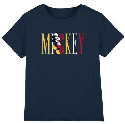 Mickey Mouse Boy's Mickey Mouse Multicolor Name Unisex Kids T Shirt T-Shirt