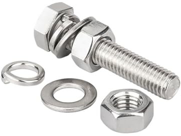 Tornillos de cabeza hexagonal, pernos M20 x 30-200 mm, acero inoxidable, tuercas, arandelas planas y de seguridad, totalmente roscados por perno, pernos hexagonales, 1 juego(M20*90)