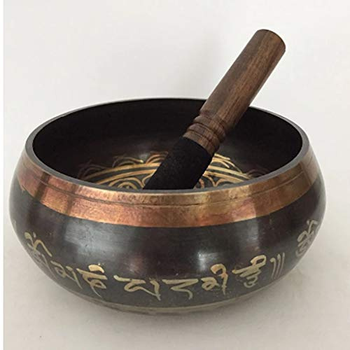 GYBBHia Buddhistische tibetische Schüssel Buddhistische Yoga-Meditations-Schüssel Gesang Feng Shui Yoga Meditation Bowl (10,5 cm)