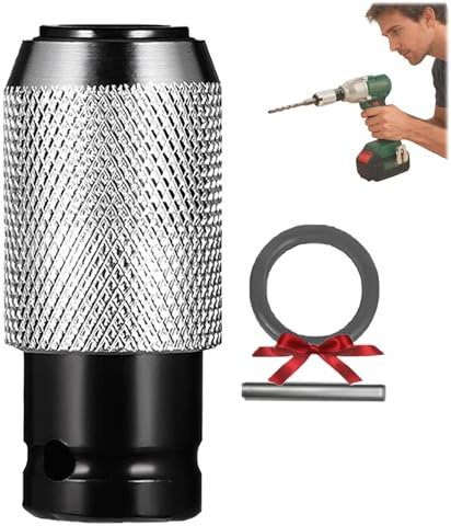 Bohrhammer-Adapter mit Schlagbohrer-Set, Umrüstsatz für Elektrohammer auf Bohrmaschine, Drucklufthammer-Steckdosenadapter (1pcs)