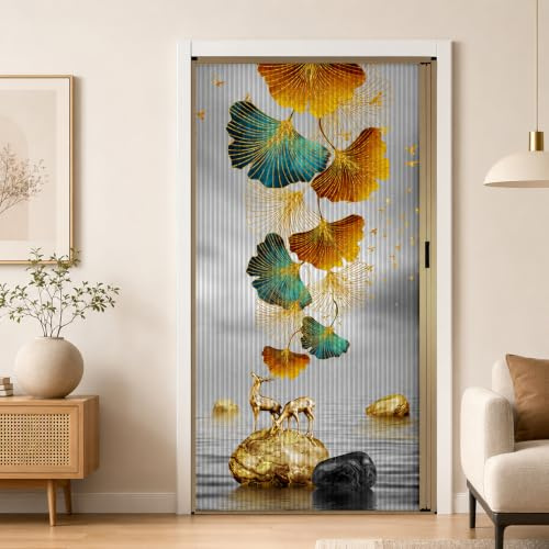 ATAVSADN Porta A Soffietto da Interno con Serratura, Porta Soffietto su Misura Q,60x210cm(24x83in)